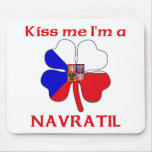 Personalised Czech Kiss Me I'm Navratil mousepads