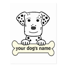 Personalised Dalmation Postcards