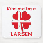 Personalised Danish Kiss Me I'm Larsen mousepads