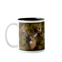 Personalised Dark Camo Deer Mug