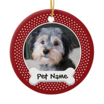 Personalised Dog Photo Frame - SINGLE-SIDED Christmas Ornaments