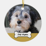 Personalised Dog Photo Frame - SINGLE-SIDED Christmas Ornament