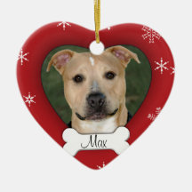 Personalised Dog Photo Holiday Ornament