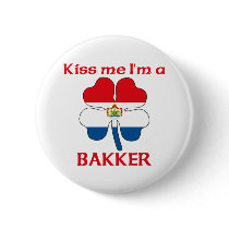 Personalised Dutch Kiss Me I'm Bakker