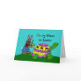 Personalised Easter card with a turtle