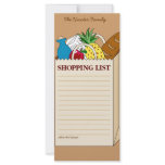 Personalised Family Shopping List rack cards