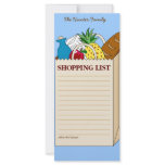 Personalised Family Shopping List rack cards