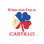 Personalised Filipino Kiss Me I'm Castillo stickers