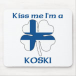 Personalised Finnish Kiss Me I'm Koski mousepads