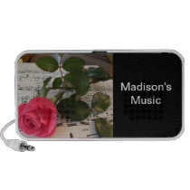 Personalised Floral Rose Speaker speakers