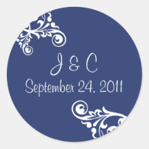 Personalised Flourish Envelope Seal Sticker