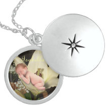Personalised Flower Baby Pendant