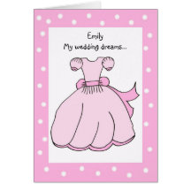 Personalised Flower Girl Card - Sweet Dreams