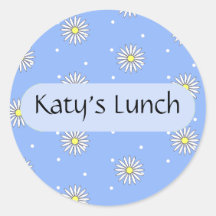 Personalised Food Label for Special Diets Round Sticker