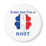 Personalised French Kiss Me I'm Rivet magnets