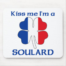 Personalised French Kiss Me I'm Soulard Mouse Mats
