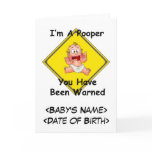 Personalised Funny New Baby Gift cards