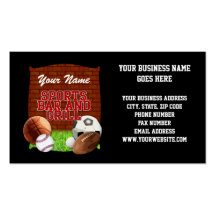Personalised Funny Sports Bar and Grill Business Card Template