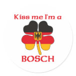 Personalised German Kiss Me I'm Bosch stickers