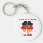 Personalised German Kiss Me I'm Goss Keychain