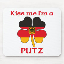 Personalised German Kiss Me I'm Putz Mousemats