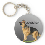 Personalised German Shepherd keychains
