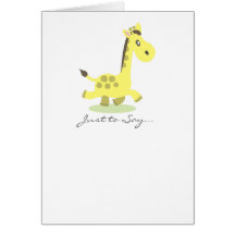 Personalised Giraffe Note Cards
