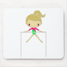 Personalised Girls Gymnastic  mousepad