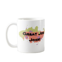 Personalised Great Job Mug (Colour Scheme !)