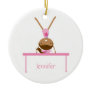 Personalised gymnastics balance beam kids ornament