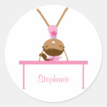 Personalised gymnastics balance beam kids stickers