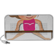 Personalised GYMNASTICS Girl Bars Gifts Portable Speaker