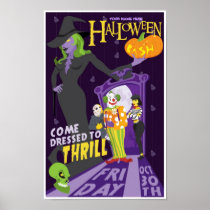 Personalised Halloween Friday party poster