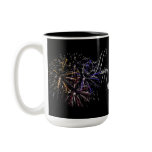 Personalised Happy 50th Birthday Fireworks Mug