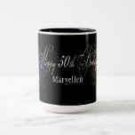 Personalised Happy 50th Birthday Fireworks Mug