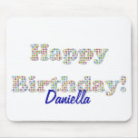 Personalised Happy Birthday Mousepad