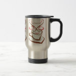 Personalised I Love coffee travel mug.