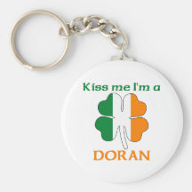 Personalised Irish Kiss Me I'm Doran Keychains