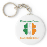 Personalised Irish Kiss Me I'm Macgeoghegan keychains
