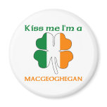 Personalised Irish Kiss Me I'm Macgeoghegan magnets