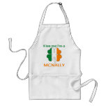 Personalised Irish Kiss Me I'm Mcnally aprons