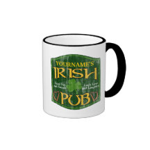 Personalised Irish Pub Sign Coffee Mugs