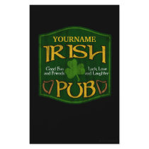 Personalised Irish Pub Sign
