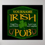 Personalised Irish Pub Sign