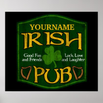 Personalised Irish Pub Sign