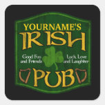 Personalised Irish Pub Sign Stickers
