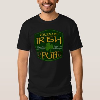 Personalised Irish Pub St Patrick's Day Shirts