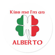 Personalised Italian Kiss Me I'm Alberto