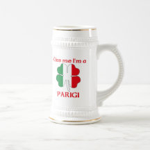 Personalised Italian Kiss Me I'm Parigi Coffee Mugs