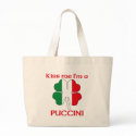 Personalised Italian Kiss Me I'm Puccini bags
